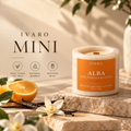 Mini Marble ALBA Candle – Soft Vanilla & Citrus | 100g Natural Marble Jar